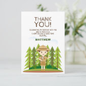 Kleine ontdekkingsreiziger Dank u Kaart (Staand voorkant)