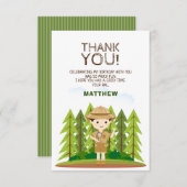 Kleine ontdekkingsreiziger Dank u Kaart (Voorkant / Achterkant)