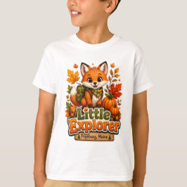 Kleine Ontdekkingsreiziger Fryeburg Maine Kids T-S T-shirt