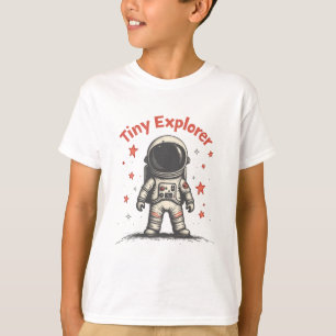 Kleine ontdekkingsreiziger: ruimteavontuur t-shirt