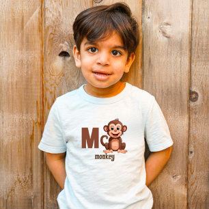Kleine Ontdekkingsreiziger’s M voor Maymun Kinder Shirts