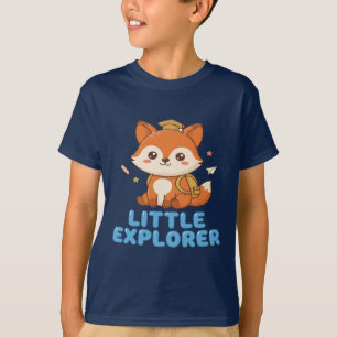 Kleine Ontdekkingsreiziger Schattige Vos met Rugza T-shirt