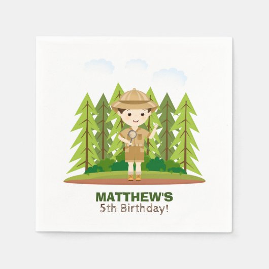 Kleine Ontdekkingsreiziger Servet (Voorkant)