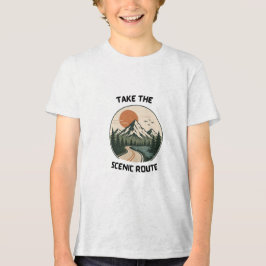 Kleine Ontdekkingsreiziger Wandelende Kinderen Tri-Blend Shirt
