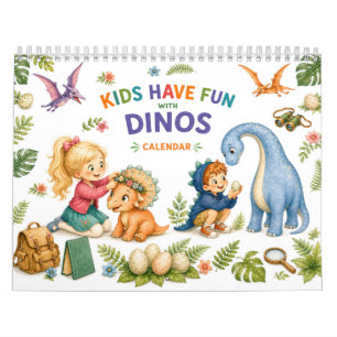 Kleine Ontdekkingsreizigers & Schattige Dinosaurus Kalender