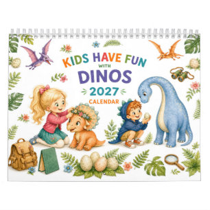 Kleine Ontdekkingsreizigers & Schattige Dinosaurus Kalender