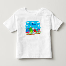 Kleine ontdekkingsstokfiguur Wandeltekening Kinder Shirts