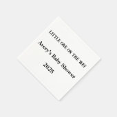 Kleine op de weg aangepaste servetten - Baby showe (Hoek)