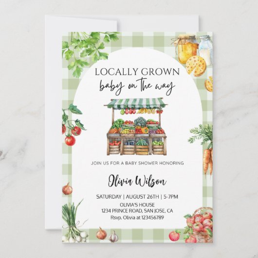 Kleine op komst - Rustic boerderij thema Kaart (Voorkant)