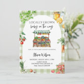 Kleine op komst - Rustic boerderij thema Kaart (Staand voorkant)