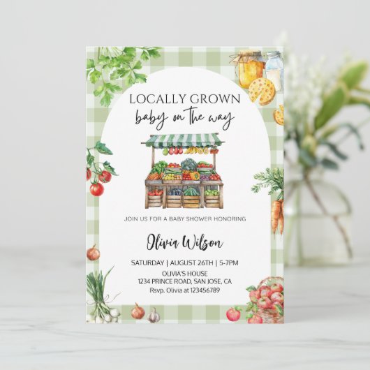 Kleine op komst - Rustic boerderij thema Kaart (Staand voorkant)