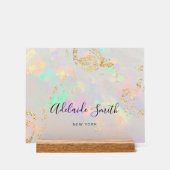 Kleine opaal achtergrond acryl bord (Voorkant)