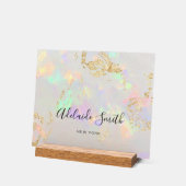 Kleine opaal achtergrond acryl bord (Hoek)