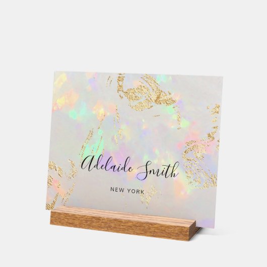 Kleine opaal achtergrond acryl bord (Hoek)