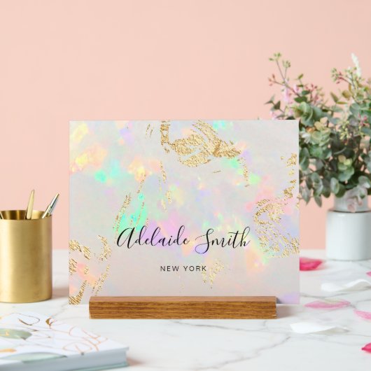 Kleine opaal achtergrond acryl bord (Huwelijk)