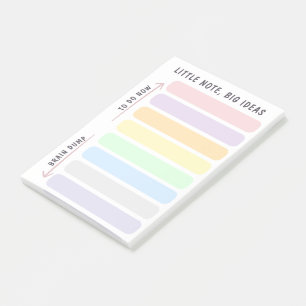 Kleine opmerking Grote ideeën Zachte kalmerende za Post-it® Notes