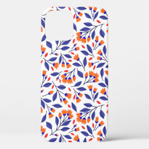  kleine oranje bloemen naadloos patroon Case-Mate iPhone case