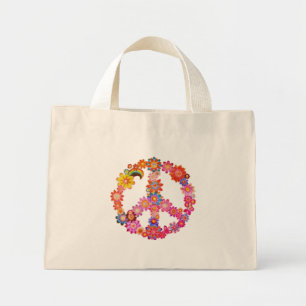 Kleine Oranje Canvas tas voor vredesgebarentaal vo