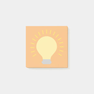 Kleine Oranje geel gloeilamp Art 3x3 kleverige min Post-it® Notes