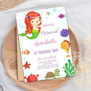 Kleine Oranje Hair Mermaid-uitvindingen Kaart