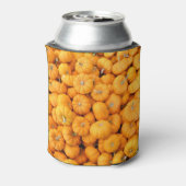 Kleine Oranje Herfst Harvest Pumpkins Blikjeskoeler (Blikje Achterkant)