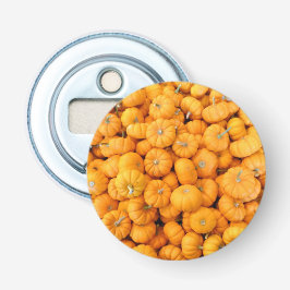 Kleine Oranje Herfst Harvest Pumpkins Button Flesopener