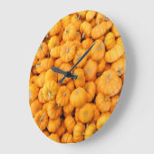 Kleine Oranje Herfst Harvest Pumpkins Grote Klok (Hoek)