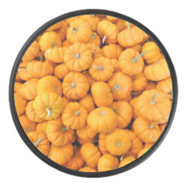 Kleine Oranje Herfst Harvest Pumpkins Hockey Puck