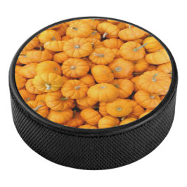 Kleine Oranje Herfst Harvest Pumpkins Hockey Puck