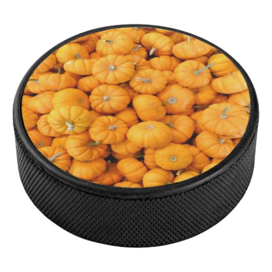 Kleine Oranje Herfst Harvest Pumpkins Hockey Puck (3/4)