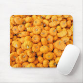 Kleine Oranje Herfst Harvest Pumpkins Muismat (Met muis)