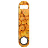 Kleine Oranje Herfst Harvest Pumpkins Speed Flessenopener (Achterkant)