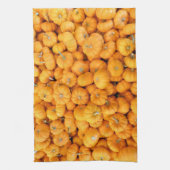 Kleine Oranje Herfst Harvest Pumpkins Theedoek (Verticaal)
