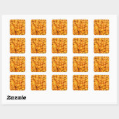Kleine Oranje Herfst Harvest Pumpkins Vierkante Sticker (Vel)