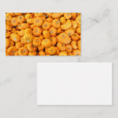 Kleine Oranje Herfst Harvest Pumpkins Visitekaartje (Voorkant / Achterkant)