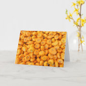 Kleine Oranje Herfst Oogst Pompoenen Kaart (Gele Bloem)