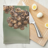 Kleine Oranje kolibrie Theedoek (Quarter Fold)