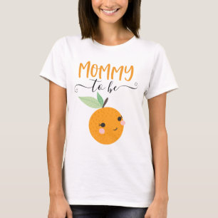 Kleine Oranje mammie van Cutie Citrus om Shirt te