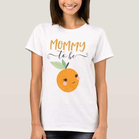 Kleine Oranje mammie van Cutie Citrus om Shirt te  (Voorkant)