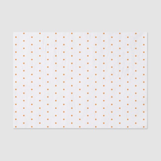 Kleine Oranje poladots Pattern Tissuepapier (Voorkant)