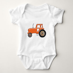 Kleine Oranje tractor Romper