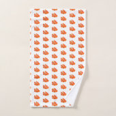 Kleine Oranje vis Bad Handdoek (Handdoek)