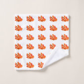 Kleine Oranje vis Bad Handdoek (Wasdoekje)