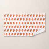 Kleine Oranje vis Bad Handdoek (Handdoek)