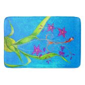  kleine orchidee vogel badmat (Voorkant)