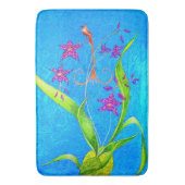 kleine orchidee vogel badmat (Voorkant Verticaal)