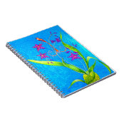 kleine orchidee vogel notitieboek (Rechterzijde)