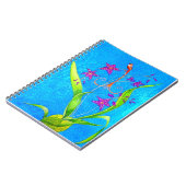 kleine orchidee vogel notitieboek (Linkerzijde)