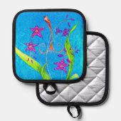  kleine orchidee vogel pannenlap (Voorkant / Achterkant)