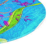  kleine orchidee vogel snijplank (Hoek)